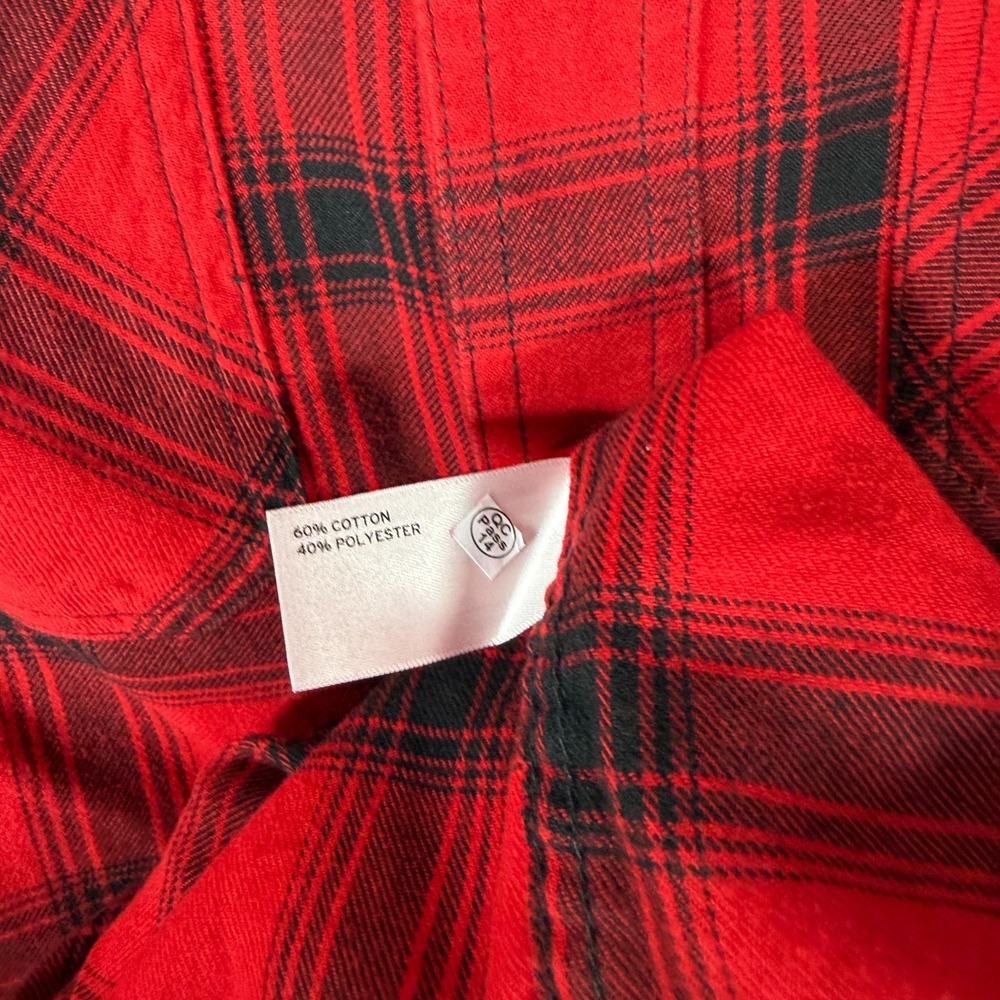 Duluth 40 Grit Flannel Work Shirt Mens XL Red Black Button Down Plaid Outdoor - Picture 7 of 10